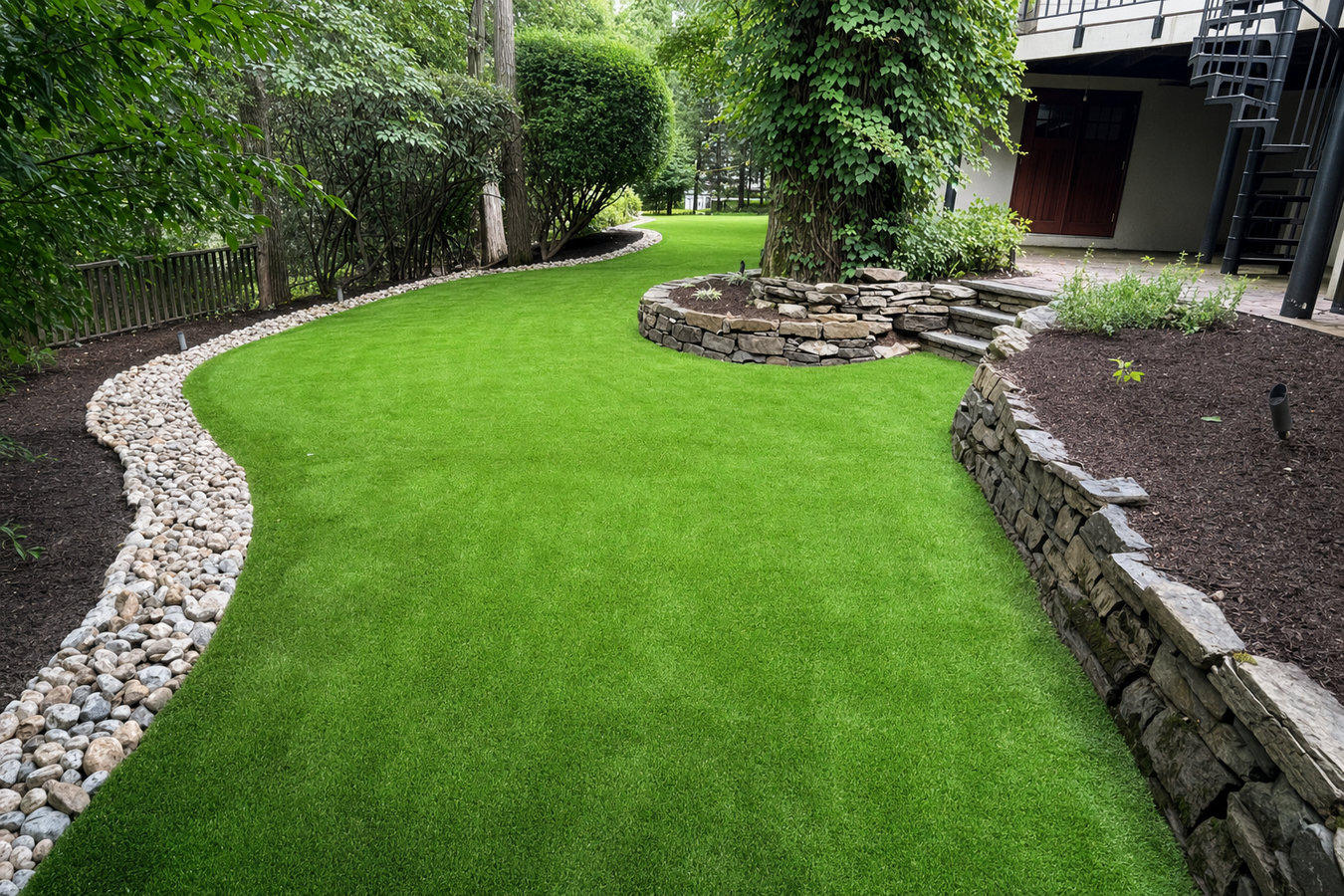 Residential turf installation in Pacifica, CA